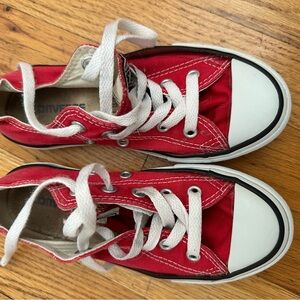 Converse Kids Red High-Top Sneakers